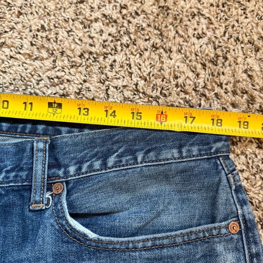 Lucky Brand 121 Slim Straight Denim Jeans Distressed Detail Men’s Size 36/32 - Picture 7 of 12